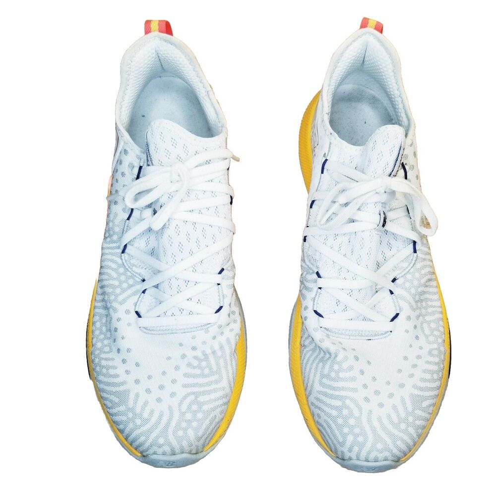 New Balance FuelCell 100 Men Size 12 White Orange Running Shoe Sneaker MXM100RW